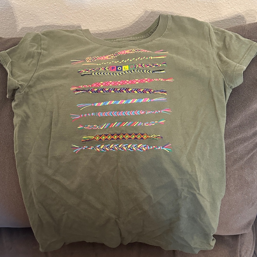 Ralph Lauren Olive Graphic Tee